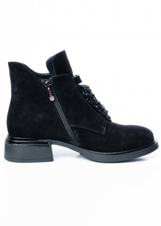 Ghete de piele naturala Epica 1614 negre [4]