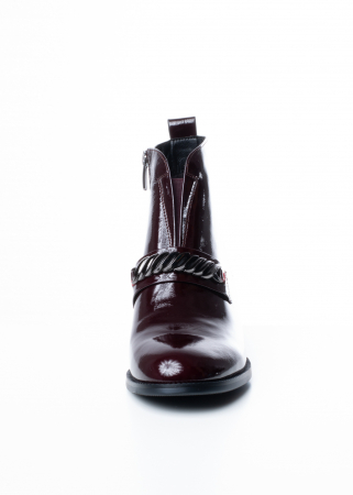 Ghete de piele naturala Epica 1642 bordo [2]