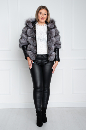Femei - Jacheta de blană naturală Anwen gri