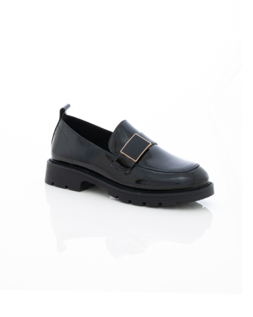 Mocasini de piele naturala Pass - Epica 3609 -  cm negri