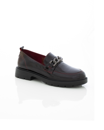 Toamna - Mocasini de piele naturala Pass - Epica 3610 - 3 cm  bordo