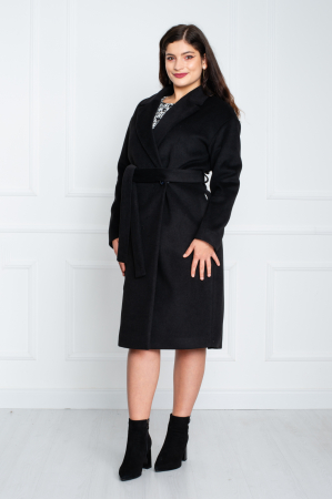 Palton Aveline midi negru [2]