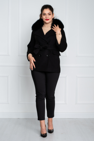 Palton Beatrice scurt negru [1]