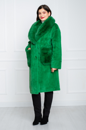 Palton Bijou midi verde [2]