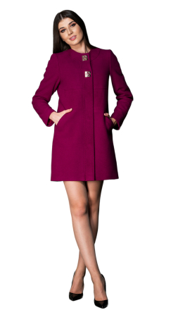 Palton de lână Sentierri 772 fucsia [2]