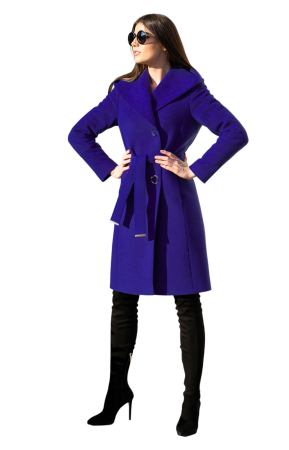 Palton de lână Sentierri 799 mov [2]