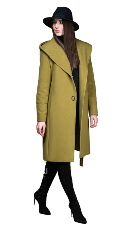 Palton de lână Sentierri 799 olive [2]