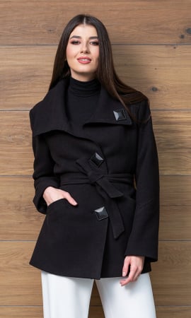 Imbracaminte - Palton de lână Sentierri 815 negru