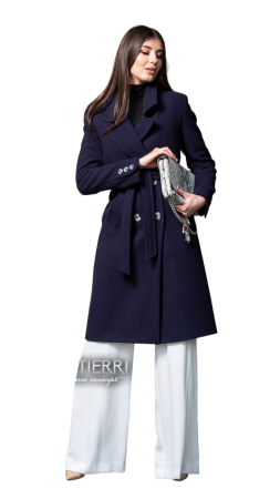 Palton de lână Sentierri 816 bleumarin [3]