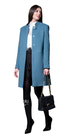 Palton de lână Sentierri 818 turcoaz [2]