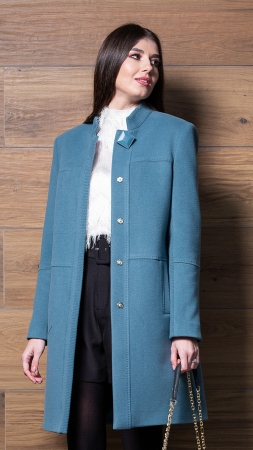 Palton de lână Sentierri 818 turcoaz [0]