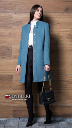 Palton de lână Sentierri 818 turcoaz [1]