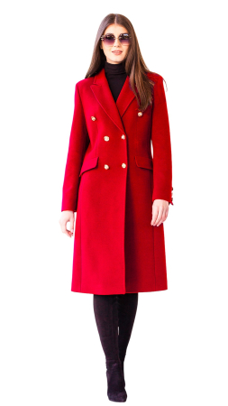 Palton de lână Sentierri 820 rosu [4]