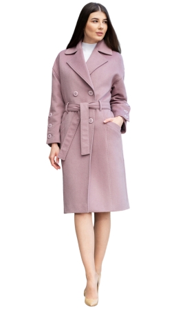 Palton de lână Sentierri 828 roz [2]