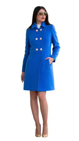 Palton de lână Sentierri 832 albastru [2]