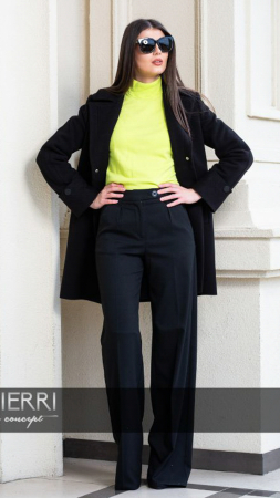 Palton de lână Sentierri 834 negru [2]