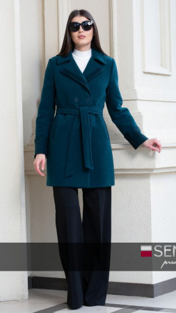 Palton de lână Sentierri 834 verde-smarald [1]