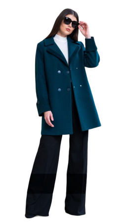 Palton de lână Sentierri 834 verde-smarald [3]