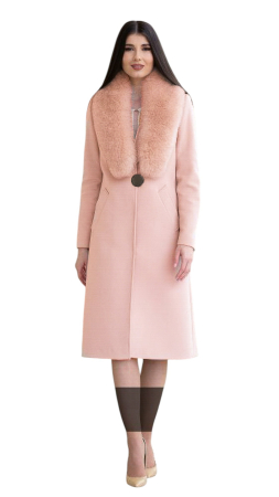 Palton de lână Sentierri 835 pudra [4]