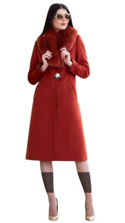 Palton de lână Sentierri 835 teracota [4]