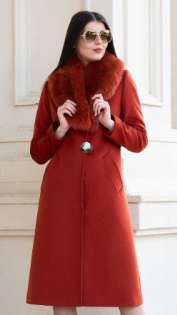 Palton de lână Sentierri 835 teracota [3]