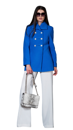 Palton de lână Sentierri 836 albastru [2]