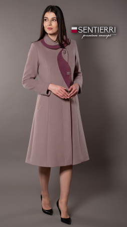 Palton de lână Sentierri 842 mov-mocca [1]