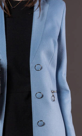 Palton de lână Sentierri 844 bleu [2]