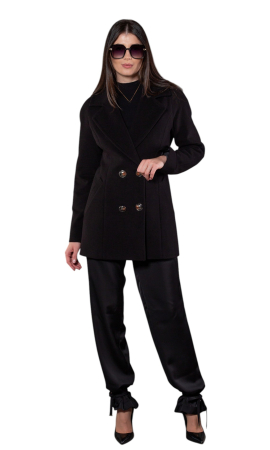 Palton de lână Sentierri 847 negru [3]