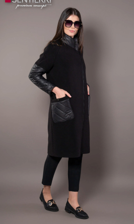 Palton de lână Sentierri 849 negru [4]