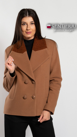 Palton de lână Sentierri 850 bej [2]