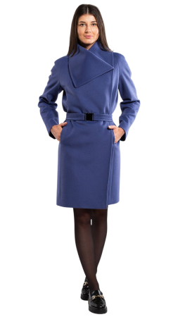 Palton de lână Sentierri 851 albastru-sky [5]