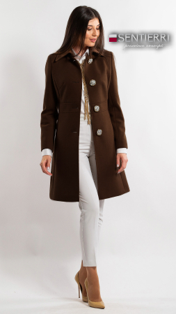 Palton de lână Sentierri 853 maro [1]
