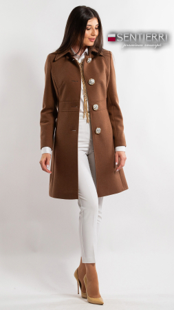 Palton de lână Sentierri 853 maro [1]