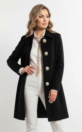 Femei - Palton de lână Sentierri 853 negru