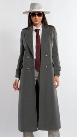 Femei - Palton de lână Sentierri 855 antracit-hermes