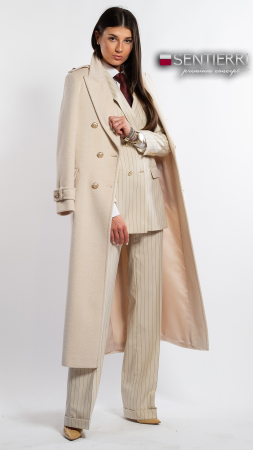 Palton de lână Sentierri 855 bej-hermes [2]
