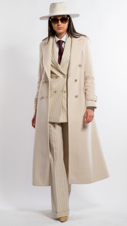 Palton de lână Sentierri 855 bej-hermes [3]