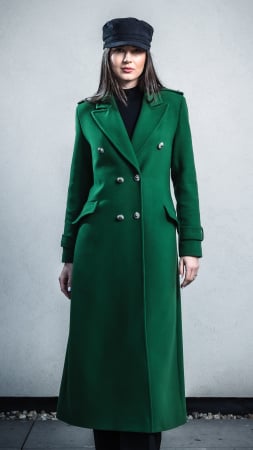 Imbracaminte - Palton de lână Sentierri 855 verde