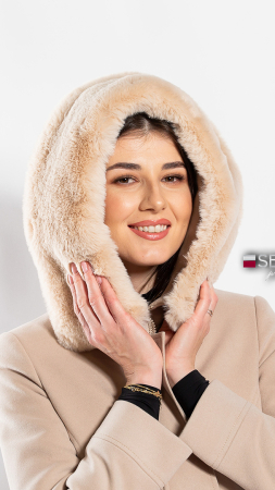 Palton de lână Sentierri 856 bej [3]