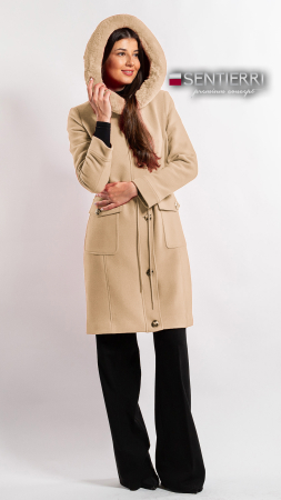 Palton de lână Sentierri 856 bej [1]