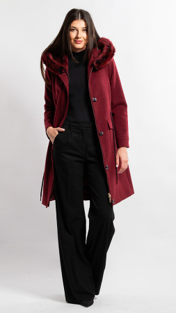 Palton de lână Sentierri 856 gri-antracit [3]