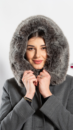 Palton de lână Sentierri 856 gri-antracit [6]