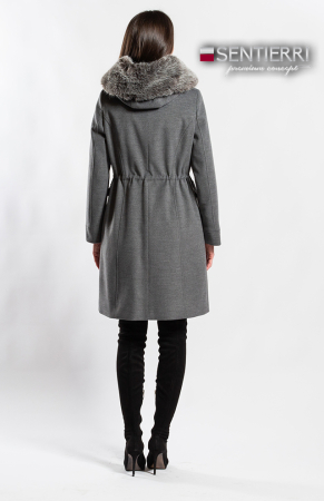 Palton de lână Sentierri 856 gri-antracit [4]