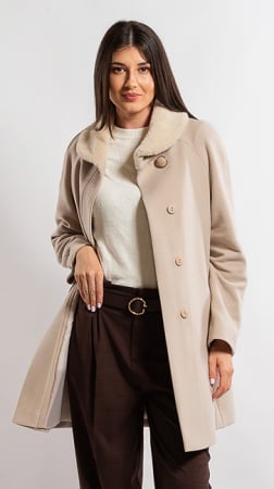 Imbracaminte - Palton de lână Sentierri 857 bej