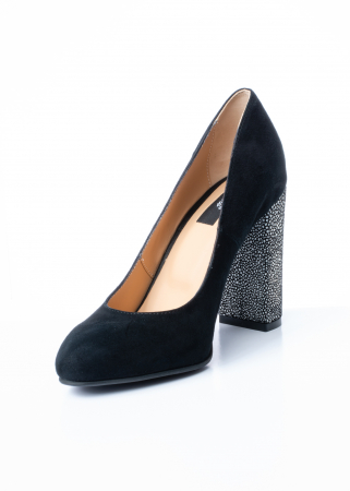Pantofi de piele naturala Cunadena 1180 negri [1]
