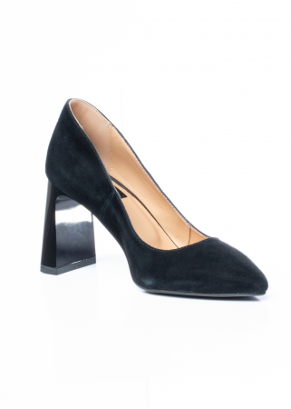 Pantofi de piele naturala Cunadena 573 negri [3]