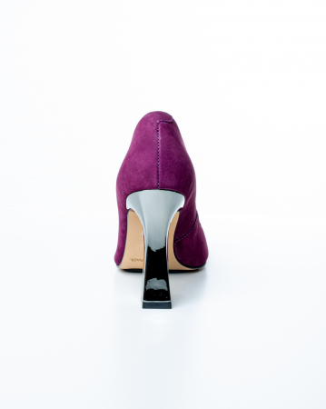 Pantofi de piele naturala Epica 1426 - 10 cm  mov [5]