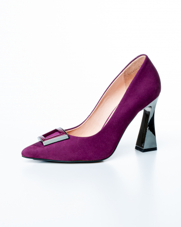 Femei - Pantofi de piele naturala Epica 1426 - 10 cm  mov
