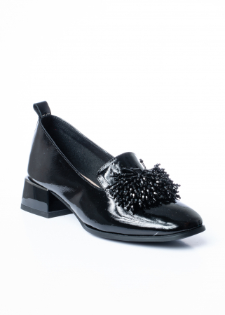Pantofi de piele naturala Epica 1428 negri [3]